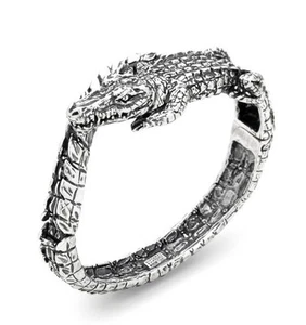 Bracciale rigido GIOVANNI RASPINI Coccodrillo 12266 in argento 925 - Picture 1 of 1