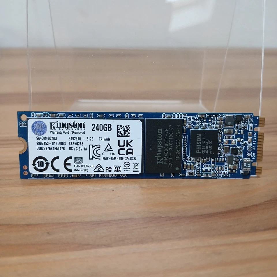 Kingston 240GB SATA M.2 SSD for Windows 10 or 11 PC LAPTOP SA400M8 240G - Image 1 of 3
