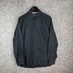 Tommy Hilfiger Shirt Mens Large Blue Navy Button Down Long Sleeve Collared 13571 - Bild 1 von 10