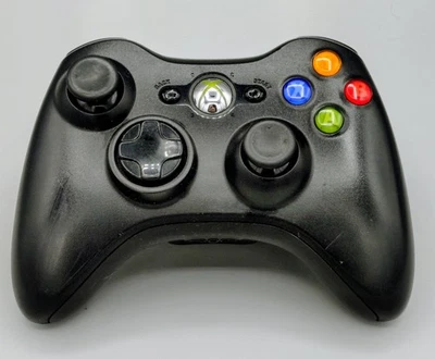 Xbox 360 Wireless Controller Black Official Microsoft OEM TESTED! - Image 1 of 3