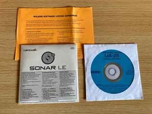 Cakewalk SONAR LE DAW Install Disc + Roland EDIROL UA-25 Drivers Install Disc - Picture 1 of 3