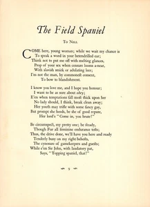 Antique Field Spaniel Poem Poetry Print Vintage Field Spaniel Wall Decor 6205d - Picture 1 of 1