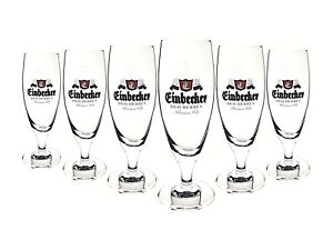 6x Einbecker Glas Gläser 0,2l Biergläser Bierglas Tulpe Becher Biertulpe Pokal
