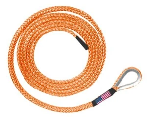 U.S. Made Safe-T-Line PLOW ROPE 1/4 inch x 10 ft - ORANGE (9,200 lb MBS) - Bild 1 von 3