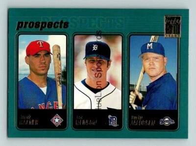 2001 Topps #371 Travis Hafner RC/Bucky Jacobsen/Eric Munson Foto 1 de 2