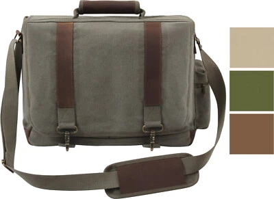 Ноутбук через плечо Messenger холст сумка для переноски прочный колледжа школьный учебник - Изображение 1 из 2