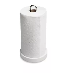 Paper Towel Holder With Weighted Base Tension Loop Quick One Handed Tear fits