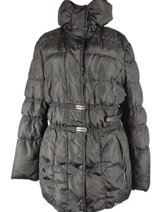 Taifun Down Feather Filled Raincoat puffer Parka Jacket Black Size M UK 12-14 - Picture 1 of 12