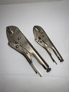 Vintage Craftsman locking pliers 5" 945343 & 7" 945342 - Picture 1 of 9