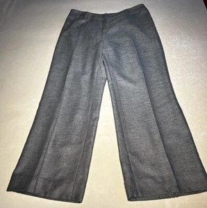 NIPON Boutique Womens Grey Green Tailored High Waist Pants Sz 12P Pre-owned - Picture 1 of 8