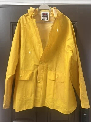 Rainfair Protective Gear Size X Large XL  Rain Jacket Detachable Hood Yellow - Image 1 of 4