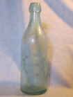 Old Glass Bottle Henry Ahland 3rd &amp; Bond Sts Brooklyn NY 9&quot; Raised Letters Green