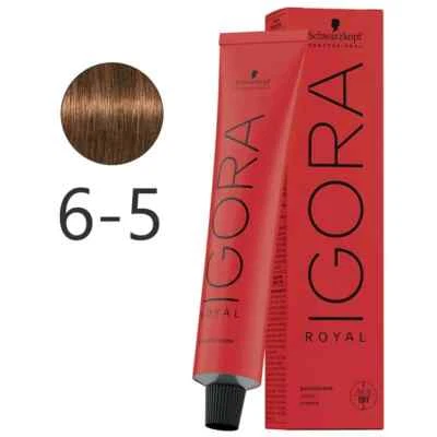 SCHWARZKOPF PROFESSIONAL IGORA ROYAL HAIR COLOUR DARK BLONDE GOLD 6-5 60g - image 1 of 4