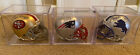 Rob Gronkowski Barry Sanders Jerry Rice Autographed Mini Helmets w Cases