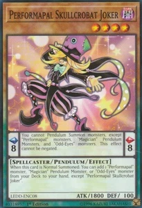 YUGIOH CARD PERFORMAPAL SKULLCROBAT JOKER LEDD-ENC08 1ST EDITION - Picture 1 of 1