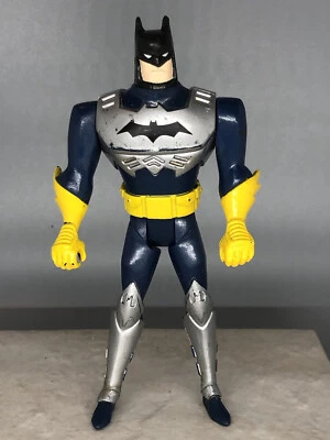 Batman Superhero Vintage 1998 Kenner DC Comics Silver Blue Yellow Action Figure - Image 1 of 4