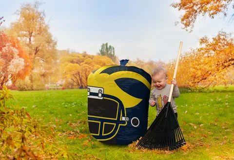 NCAA Stuff-A-Helmet Lawn & Leaf Bag-Michigan Wolverines Cover