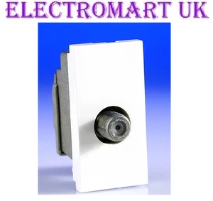 F TYPE SINGLE ONE GANG SCREENED MODULE SKY SATELLITE VIRGIN 50MM X 25MM - Picture 1 of 1