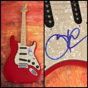 GFA Anberlin Band Singer * STEPHEN CHRISTIAN * Signed Electric Red Guitar COA - Picture 1 of 5