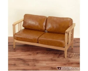 abjd VOLKS Dollfie Wood Frame Sofa Synthetic Leather prop / accessory - Picture 1 of 4