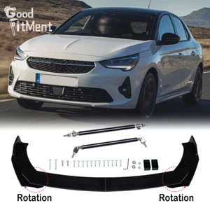 Glänzend Spoilerschwert Stoßstange Frontlippe Spoiler für Opel Corsa C D E VXR - Bild 1 von 13