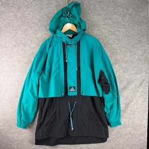 Vintage Adidas Equipment Jacket Mens 3XL Green Black Hooded D5 F174 38/40 - Picture 1 of 17