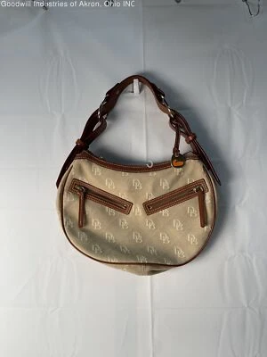 Bolso de Mano Dooney & Bourke Baguette Auténtico Bronceado/Marrón Certificado Suavemente Amado Foto 1 de 4