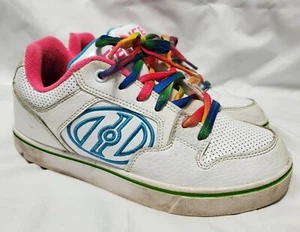 Zapatos de tenis Heelys Youth talla 4 blancos estilo arco iris Motion Plus #770997 - Imagen 1 de 10