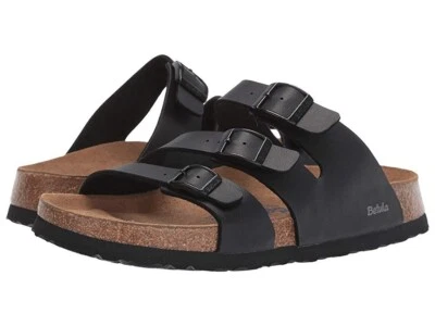 Betula by Birkenstock Z2359* Womens Black Faux Leather Sandals Size 6 M - Image 1 of 4