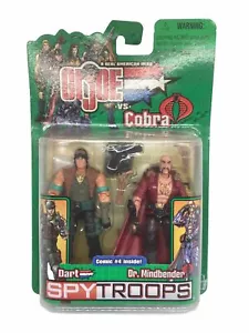 2003 Hasbro G.I. JOE vs. Cobra Dart & Dr. Mindbender Action Figures 2 pack - Picture 1 of 3