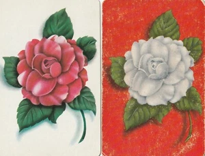 Pair of Roses Swap Cards - Picture 1 of 1