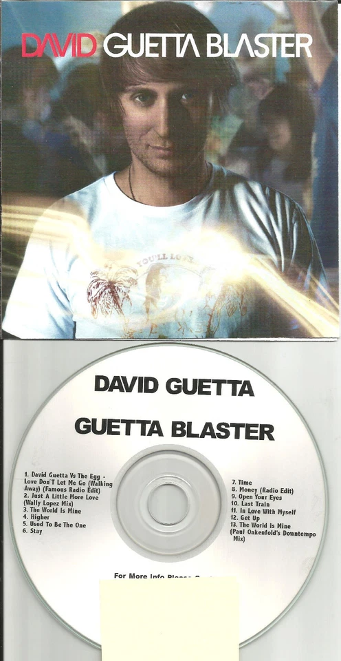 DAVID GUETTA Blaster RARE ADVNCE PROMO CD w/ STEREO MC’s Paul Oakenfold USA 2007 - Image 1 of 1