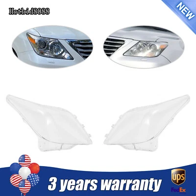 Pair Headlight Headlamp Lens Cover Replacement Fits for Lexus LX570 2007-2012 Foto 1 de 4