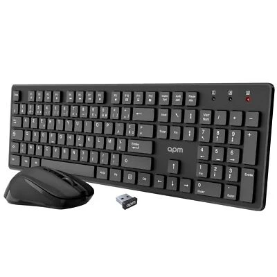 100042 - Pack- Combo Clavier Azerty et Souris Optique - Technologie Sans Fil ... - Photo 1/4