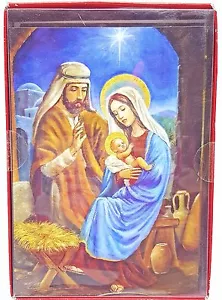 Biglietti Natalizi Natività Giuseppe Maria Bambino Gesù 18 conteggi nuovi - Foto 1 di 2