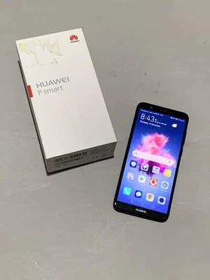 Huawei P Smart FIG-LX1 Black DualSim 32GB 5.65" Android Smartphone With Box - Image 1 of 3