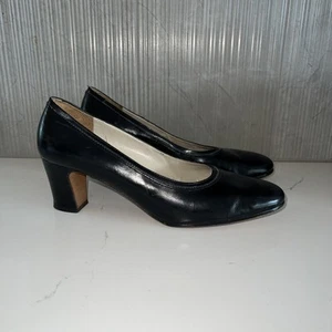 Salvatore Ferragamo Brown/Bronze Flats - Low Metal Heel Pump - Size 7.5 C Italy - Picture 1 of 9