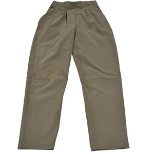 Lululemon Essential High Rise Trouser Hose olivgrün crop Größe 4 Plissee - Bild 1 von 15