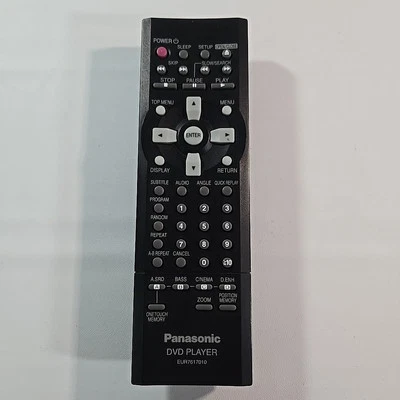 Panasonic DVD Player Remote Control EUR 7617010 Original Clean Tested Works - Image 1 of 4