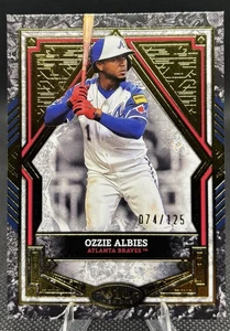 Lámina de oro Ozzie Albies 2025 Topps nivel 1/125 Atlanta Braves - Imagen 1 de 2