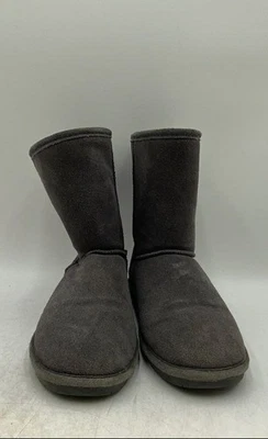 Bearpaw женщин Emma короткий серый замшевый круглый носок Pull-On снег ботинки размер 9 - Изображение 1 из 4