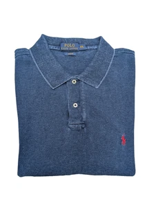 Polo Ralph Lauren Poloshirt Herren Gr. 2XL Navy Denim Slim Fit Kurzarm - Bild 1 von 11