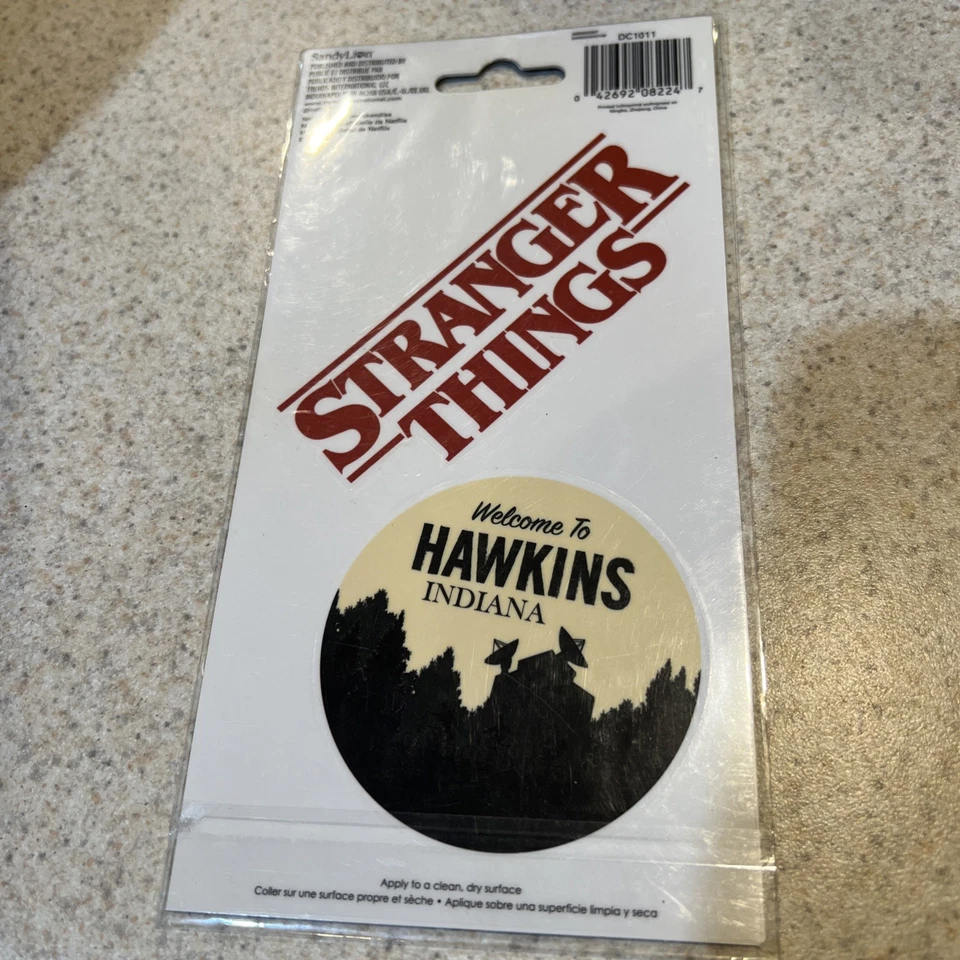 Stranger Things Welcome to Hawkins Phone Laptop Sticker Decal Official Sandylion