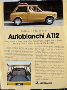 Autobianchi A 112 Prospekt von 1972 - Bild 1 von 1