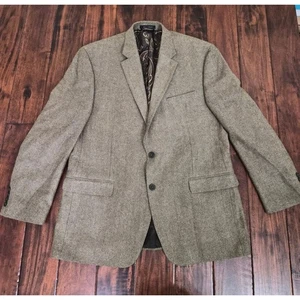 Lauren Ralph Lauren wool cashmere herringbone blazer size 44r - Picture 1 of 10