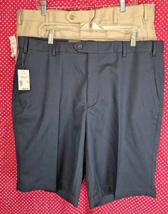 NWT 2 PAIR Jos A Bank Traveler Performance Shorts Tailored Fit SZ 38 W39" L10" - Picture 1 of 7