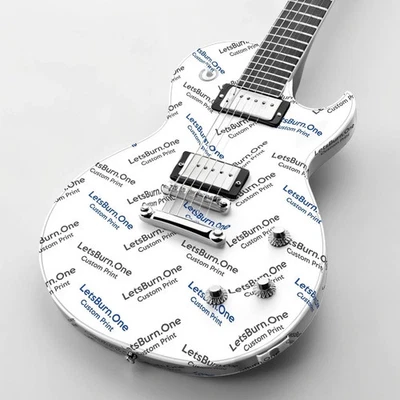 CUALQUIER patrón impreso personalizado de LetsBurn. Un sitio web revestimiento de guitarra envoltura de vinilo Foto 1 de 4