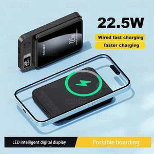 Ładowarki bezprzewodowe Power Bank 20000mAh 22,5W Bateria magnetyczna do iPhone'a Samsung - Zdjęcie 1 z 19