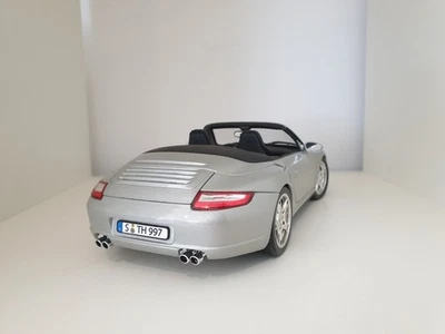 1:18 Porsche 911 997 Cabrio Carrera 4S Silber Modellauto Norev Dealer Cabriolet - Bild 1 von 4