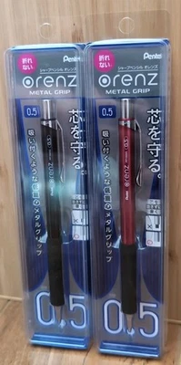 2 lápices mecánicos Pentel Orenz con agarre de metal de 0,5 mm XPP1005G2-A/B hechos en Japón Foto 1 de 2